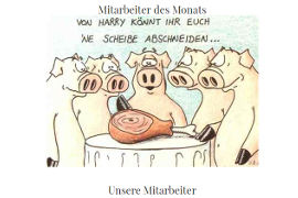 Cartoon mit Schweinen